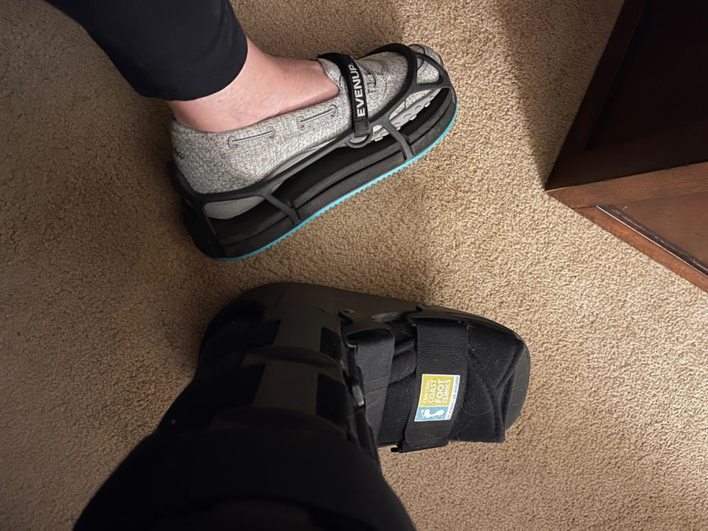 EVENup Shoe Balancer | Leveler and Lift for Uneven Legs to Wear With Walking Boot - Customer Photo From Dianne M. McGrail