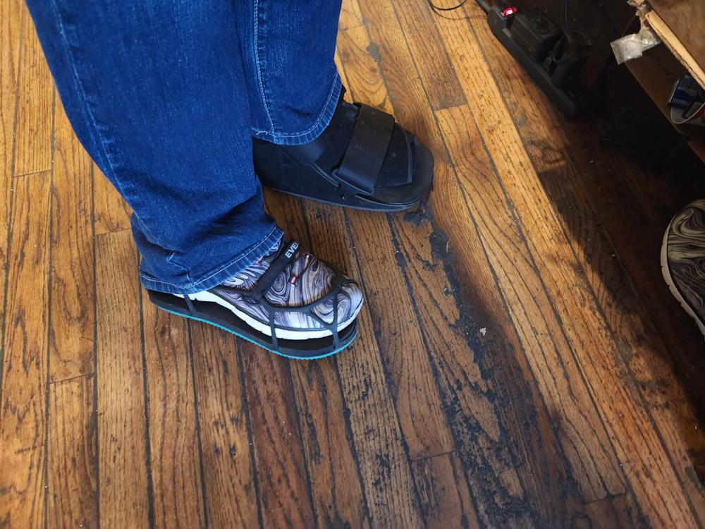 EVENup Shoe Balancer | Leveler and Lift for Uneven Legs to Wear With Walking Boot - Customer Photo From Debbie Ann Barton
