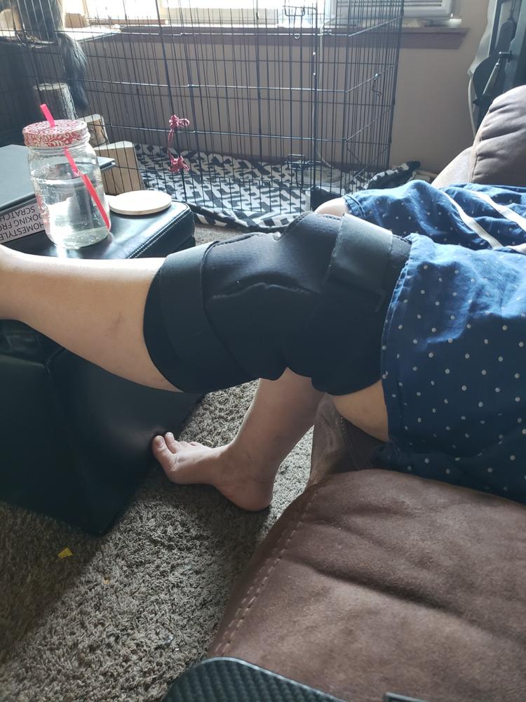 Bariatric Plus Size Hinged Knee Brace | Wraparound Meniscus & Joint Support with Stability Straps - Customer Photo From Jeffrey Guilford