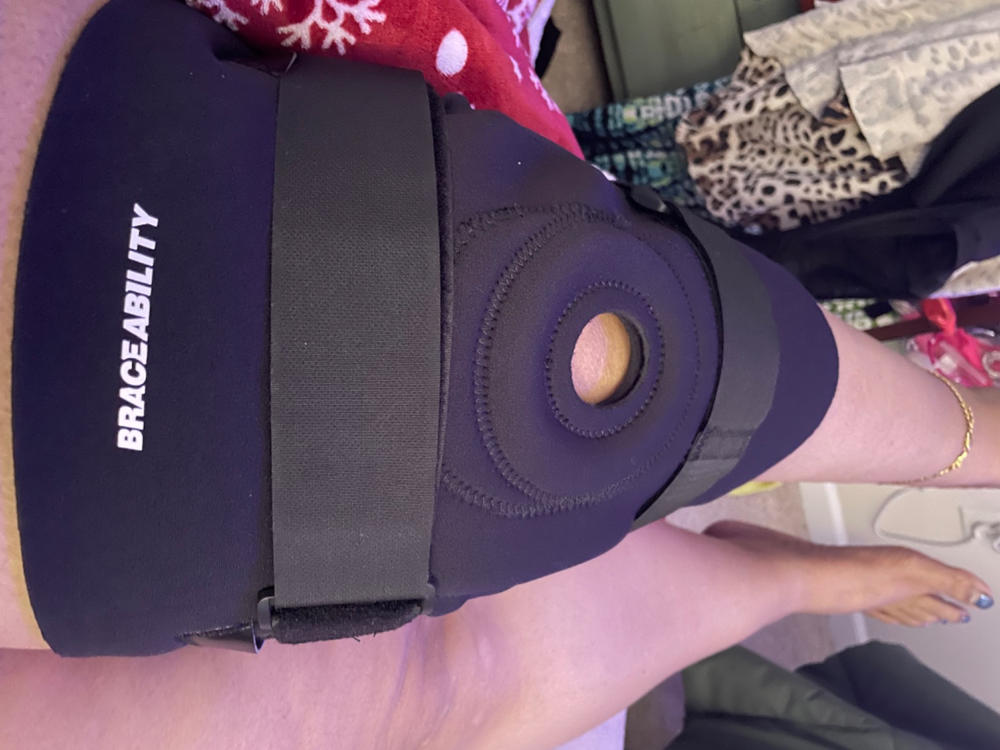 Big Knee Brace for Large Legs | Plus Size Patella Support Sleeve with Adjustable Thigh & Calf Straps - Customer Photo From Tanya Bell