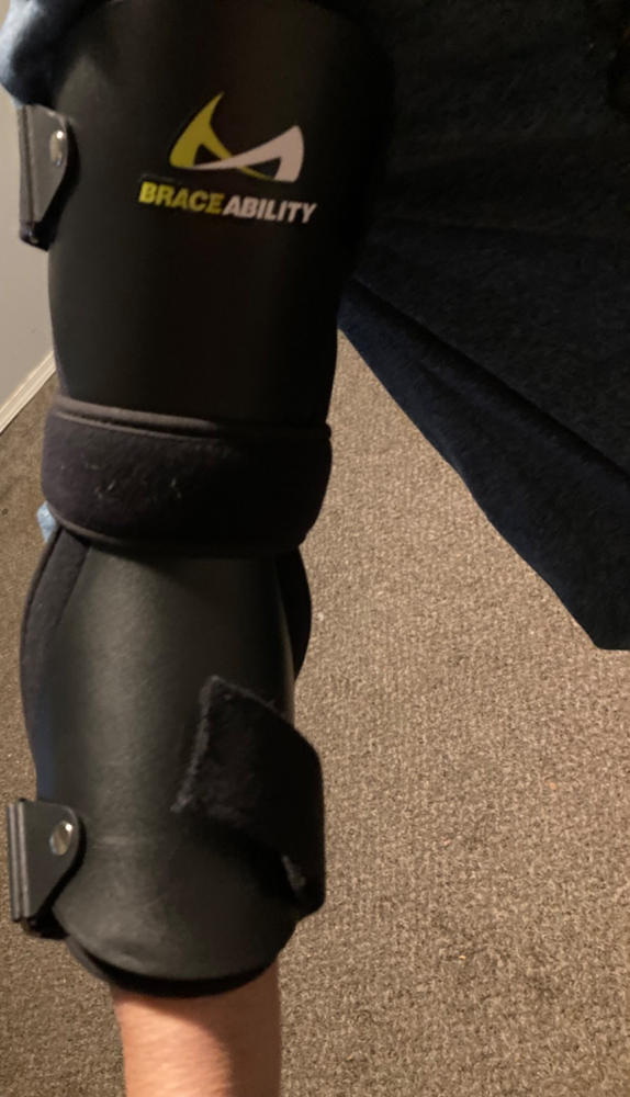 Cubital Tunnel Syndrome Elbow Brace to Prevent Ulnar Nerve Entrapment & Hyperextension - Customer Photo From Baxter Andrews-Knight