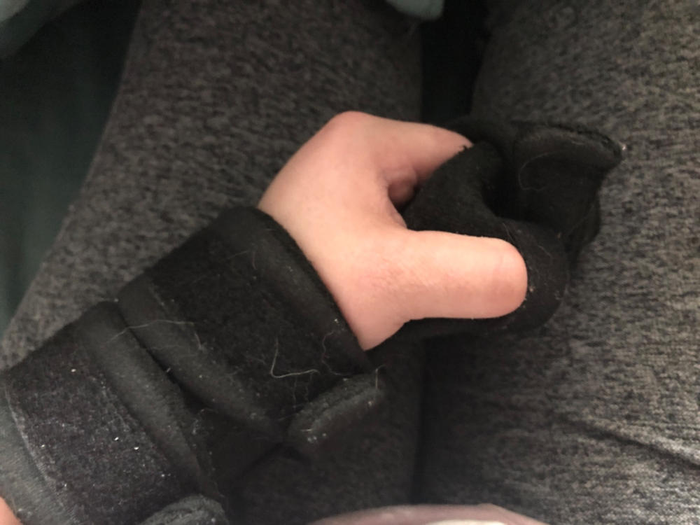 Resting Hand Splint | Day or Night Soft Wrist and Finger Immobilizer Brace for Surgery or Stroke Recovery - Customer Photo From Brittany McCurdy