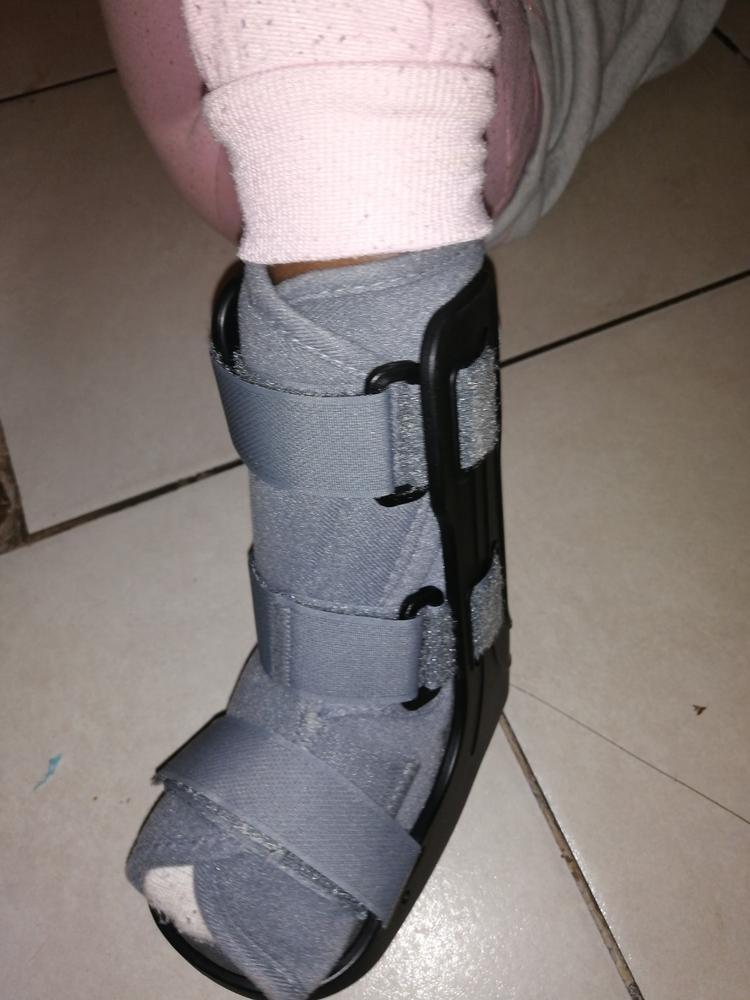 Pediatric Walking Boot | Children’s CAM Medical Walker Cast for Youth Fractured or Broken Toe, Foot, Ankle - Customer Photo From Tshephang Neo Galeeme 