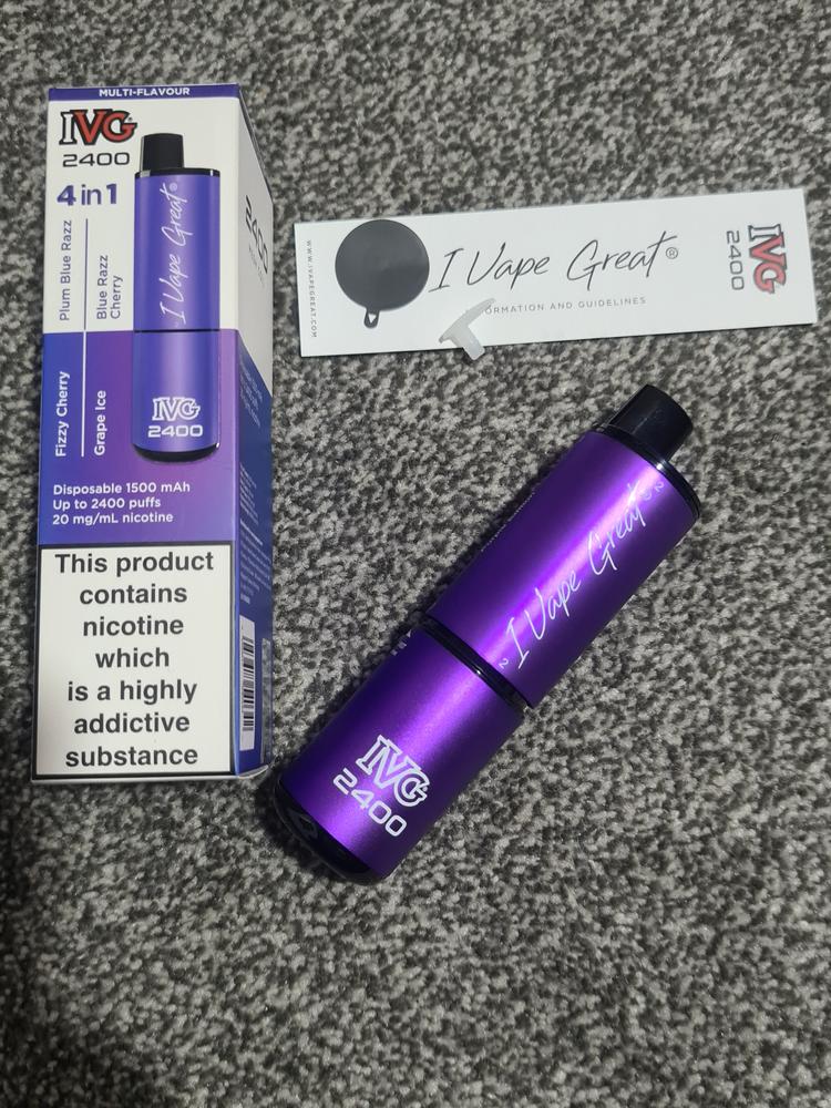 IVG 2400 Puff Disposable Vape - Multi Flavour Edition - Customer Photo From Gavin.h