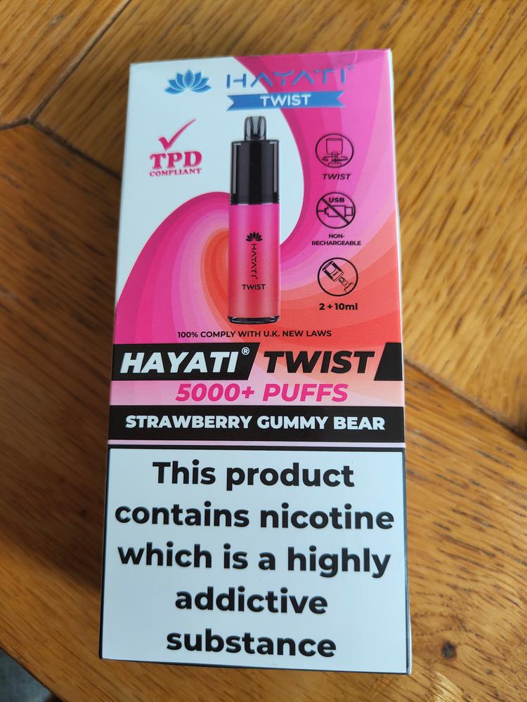 Hayati Twist 5000 Disposable Pod Kit - Customer Photo From Sarah_elizabeth1969