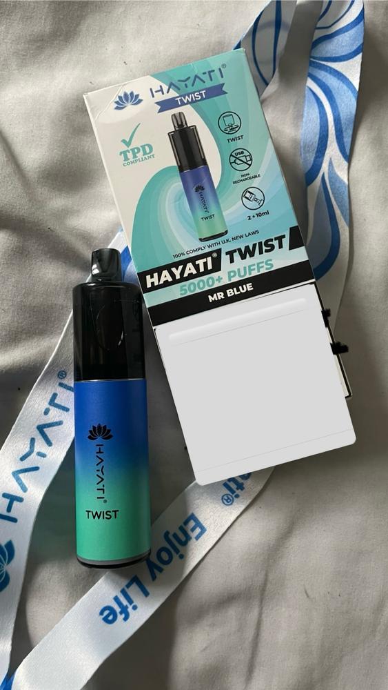 Hayati Twist 5000 Disposable Pod Kit - Customer Photo From Caitlin smith