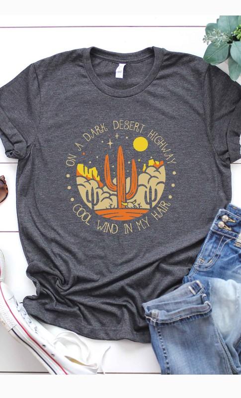 On A Dark Desert Highway Short Sleeve T-shirt - Customer Photo From Kelly Taunton