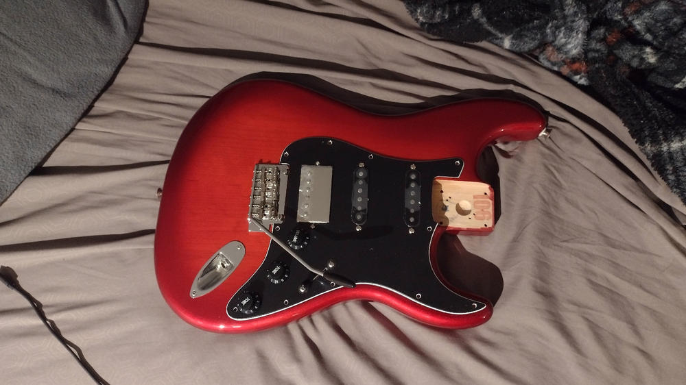 Stratocaster Loaded Pickguard - Customer Photo From Luc H.