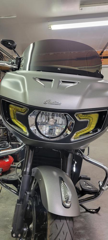 Indian Challenger (20-  ) Daytime Running Light Covers - Customer Photo From Erik