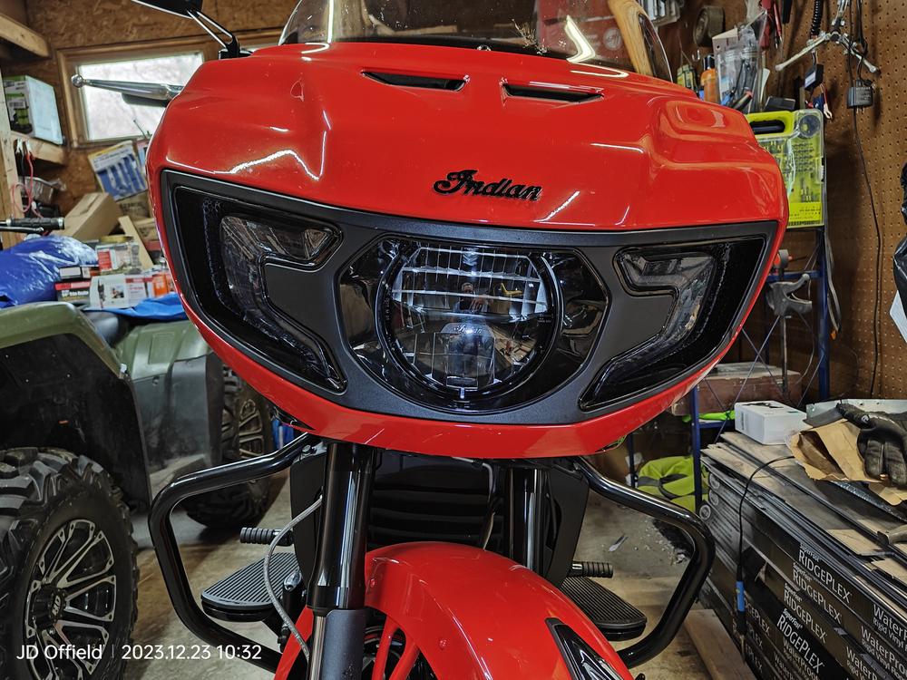 Indian Challenger (20-  ) Daytime Running Light Covers - Customer Photo From John Offield