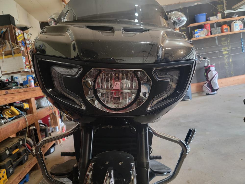 Indian Challenger (20-  ) Daytime Running Light Covers - Customer Photo From Heath M.
