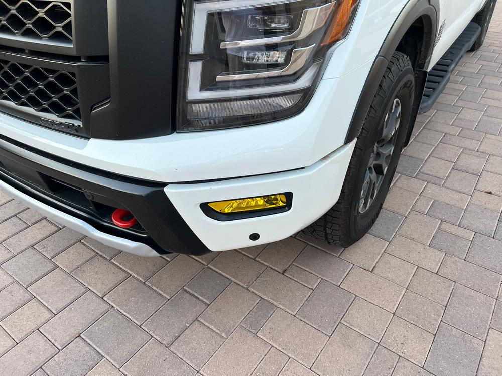 Nissan Titan/Titan XD LED (20-  ) Fog Light Covers - Customer Photo From State48Diver