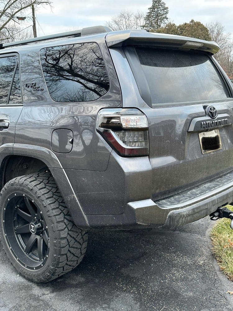 Toyota 4Runner (2014+  ) Rear Chrome Delete Covers - Customer Photo From Dustin Shannon