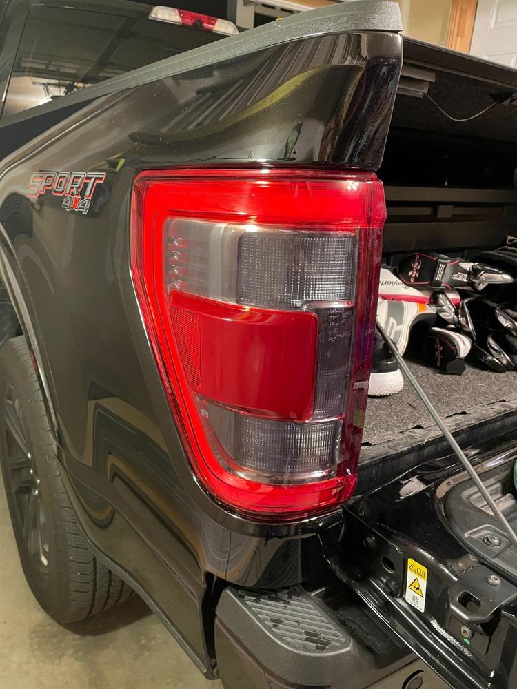 Ford F-150 (2021+ ) Tail Light Covers - Customer Photo From David Keates