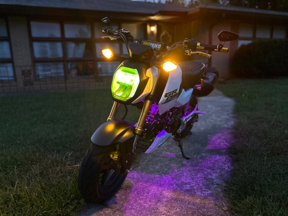 Honda Grom (2022+  ) Headlight Covers - Customer Photo From Bryan Bolden