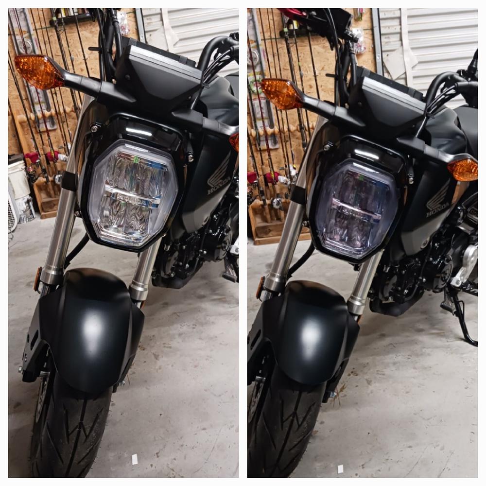 Honda Grom (2022+  ) Headlight Covers - Customer Photo From Jason Ansems