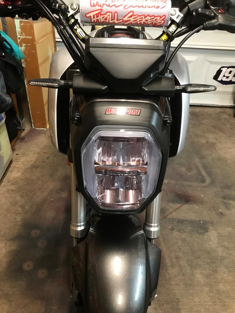 Honda Grom (2022+  ) Headlight Covers - Customer Photo From Joshua Greenough