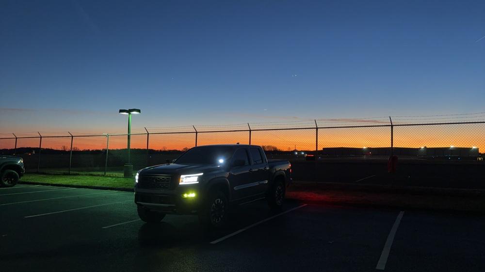 Nissan Frontier Pro 4X (2022+  ) Fog Light Covers - Customer Photo From Kreg Melanson