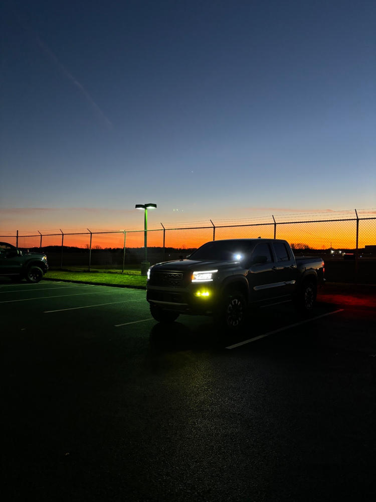 Nissan Frontier Pro 4X (2022+  ) Fog Light Covers - Customer Photo From Kreg Melanson