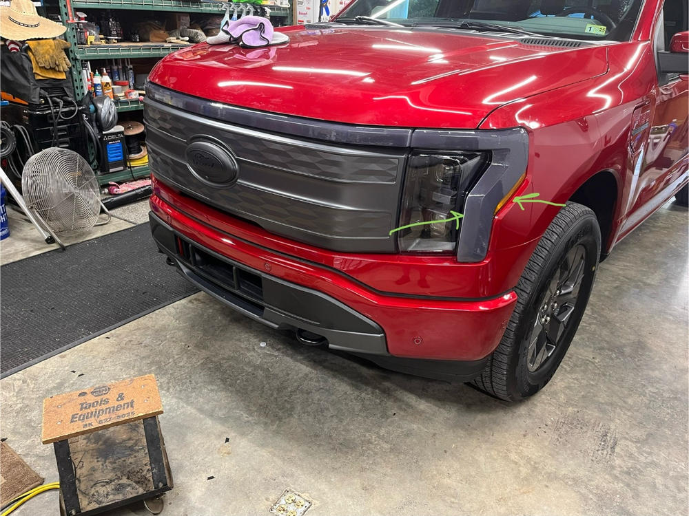 Ford F-150 Lightning (2022+  ) Headlight Covers - Customer Photo From David Baber