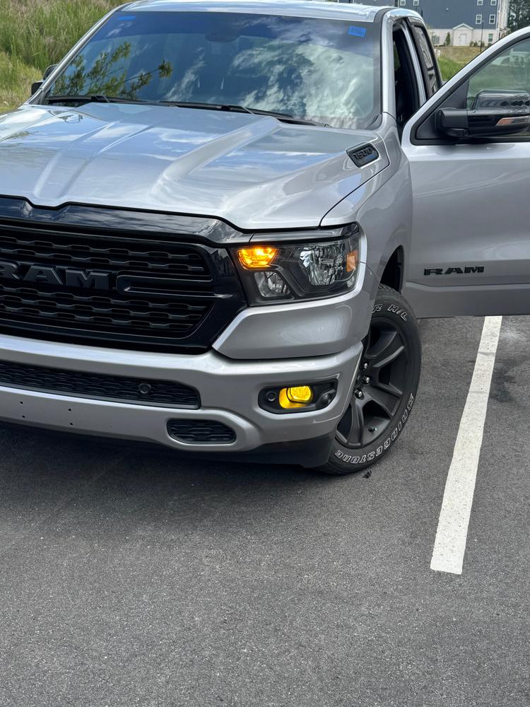 Dodge RAM 1500 (2019-2024) Oval Fog Light Covers - Customer Photo From Cash