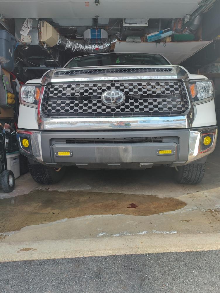 Fits 04-15 Nissan Titan/Armada Blk Bull Bar Bumper Guard+120W LED Fog Light