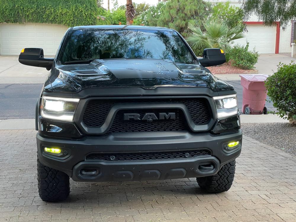 Dodge RAM 1500 Rebel (19-  ) Fog Light Covers - Customer Photo From Dan O.