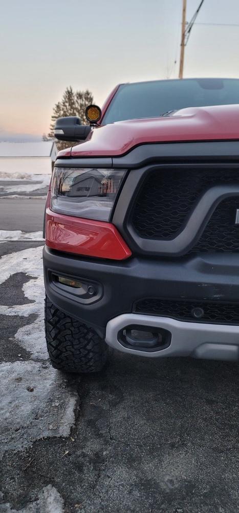 Dodge RAM 1500 Rebel, Laramie (2019+ ) Fog Light Covers - Customer Photo From Ronald ladue