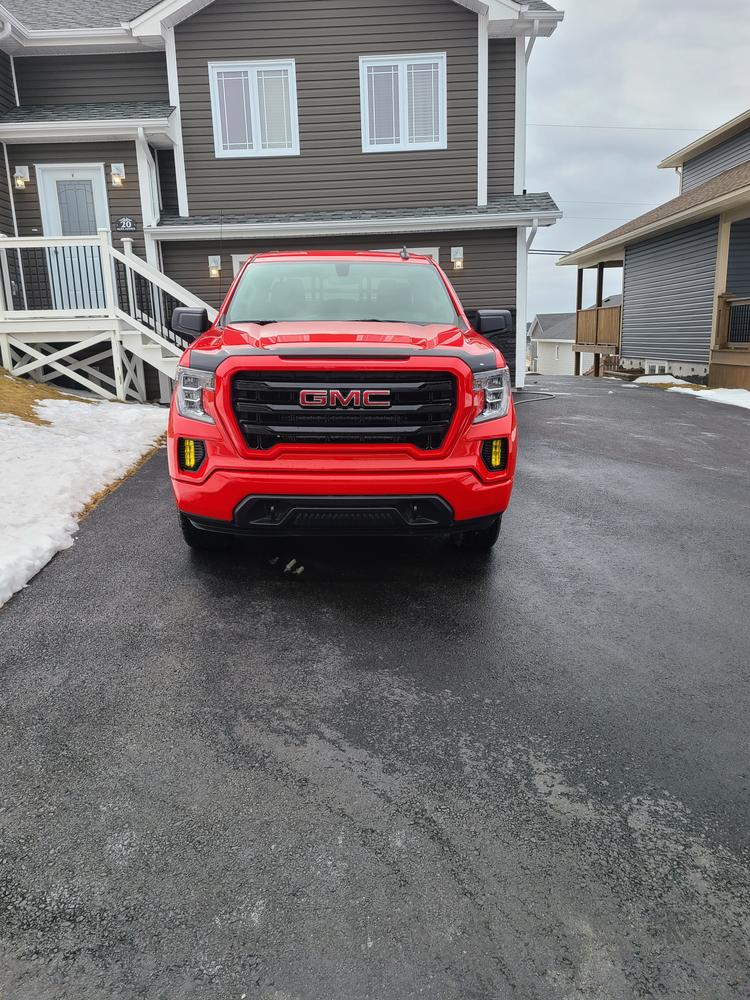 GMC Sierra 1500 (19-  ) Fog Light Covers - Customer Photo From Joseph B.