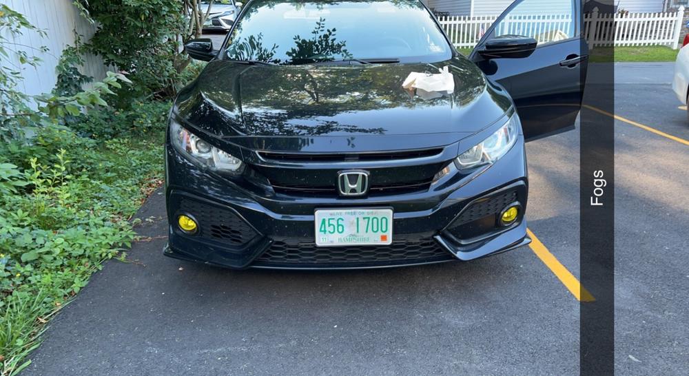 Honda Civic Sedan (16-21) Fog Light Covers - Customer Photo From Brendan Lucente