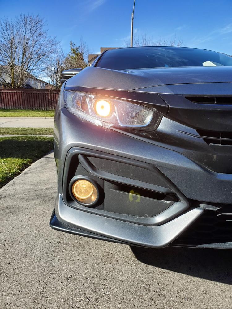 Honda Civic Hatchback/ FK8 Type R (16-21) Fog Light Covers - Customer Photo From Anonymous