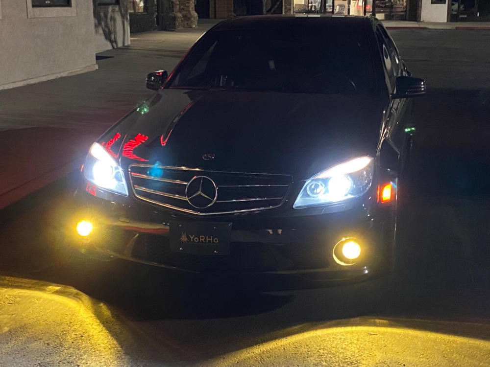 Mercedes C-Class Sport (08-11) Round Fog Light Covers - Customer Photo From James Qiu
