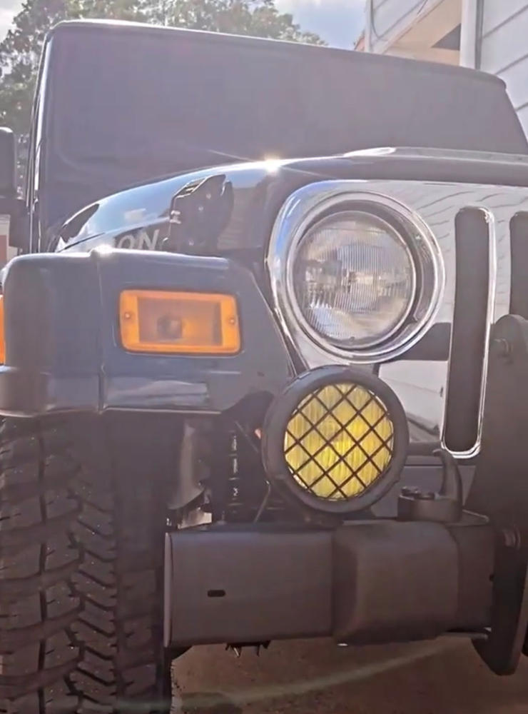 Jeep TJ (97-06) Fog Light Covers - Customer Photo From Christian Cruz