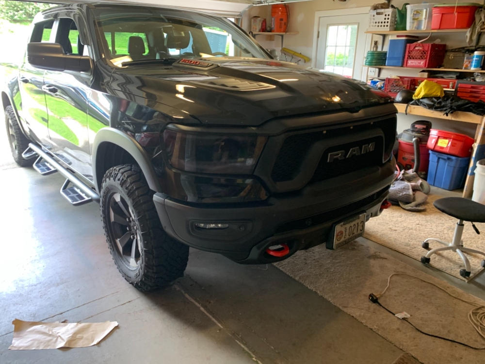 Dodge RAM 1500 Rebel (2019+  ) Headlight Covers - Customer Photo From Michael McCabe