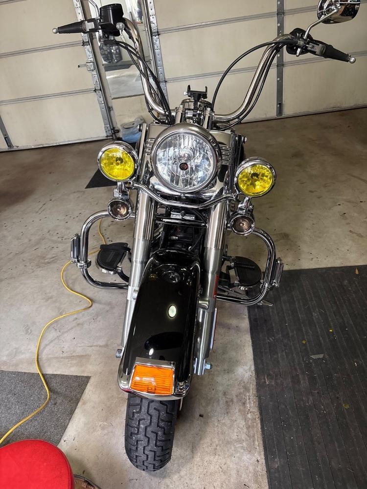Harley Davidson Road King 4" Round Headlight Covers - Customer Photo From Robert Perales