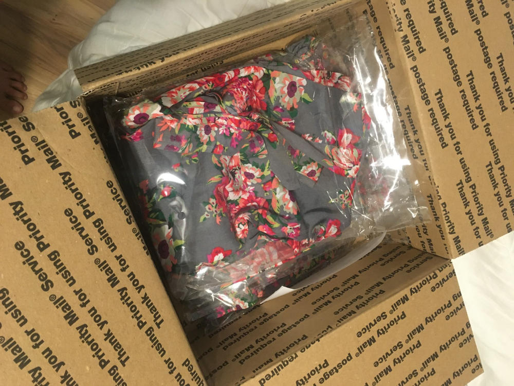 Floral Bridesmaid Robe - Customer Photo From Caitlyn Byrd