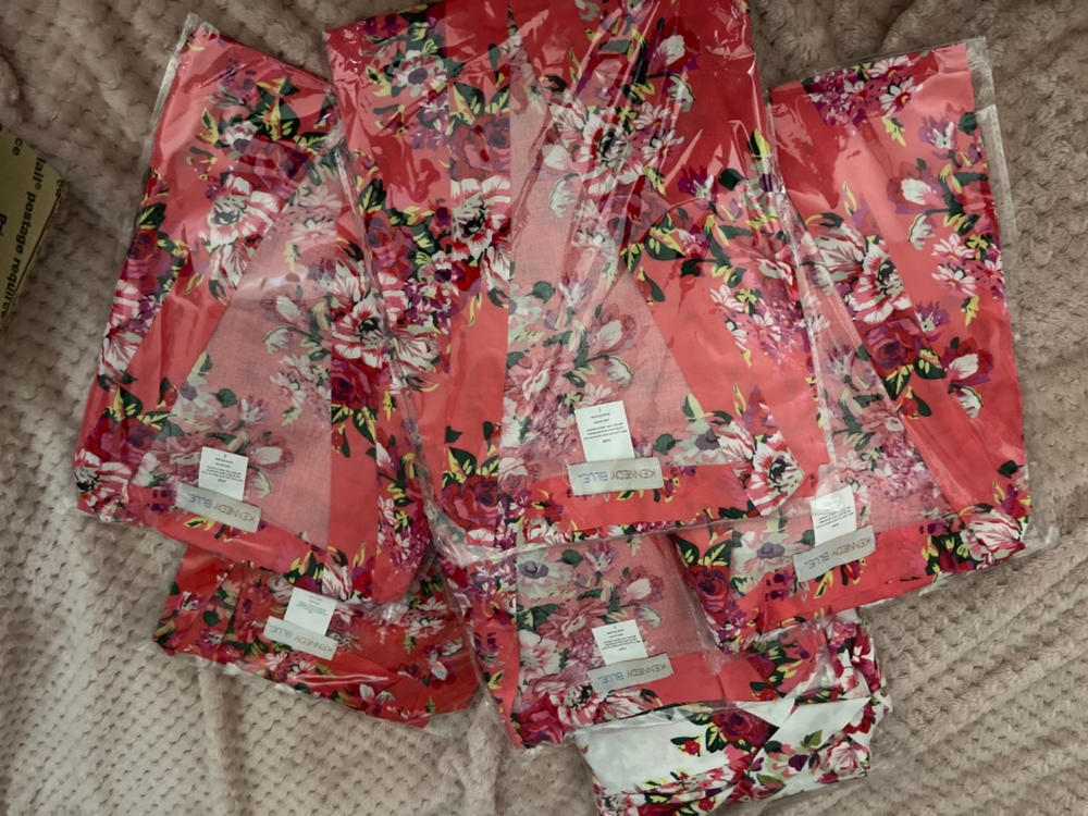 Floral Bridesmaid Robe - Customer Photo From Michelle Rice