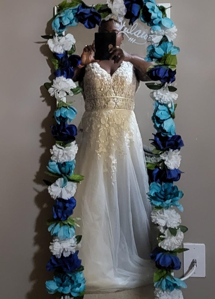 V Neck Wedding Dress | Kennedy Blue Carina