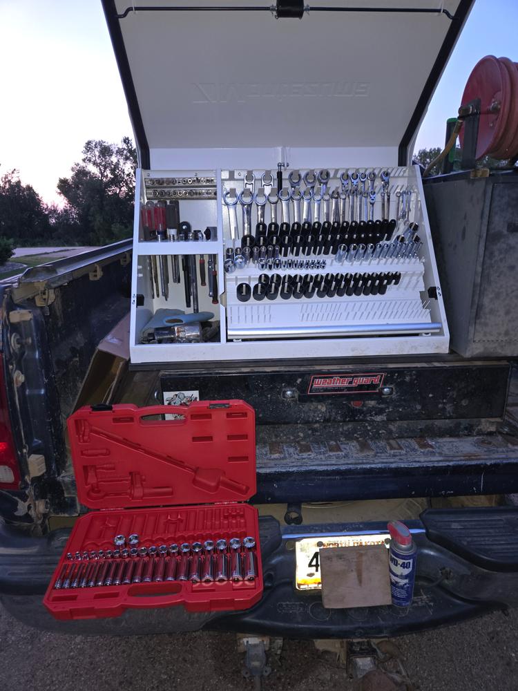 36 x 17 in. Steel Triangle Toolbox in White - Customer Photo From Eric Kremer