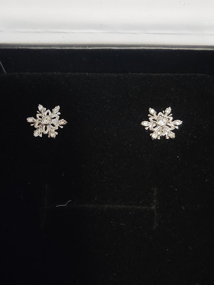 Sunny 18k White Gold Plated Crystal Stud Earrings for Women - Customer Photo From Elena