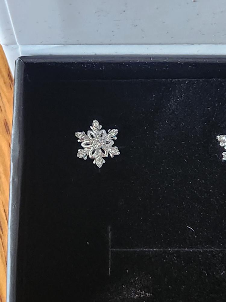 Sunny 18k White Gold Plated Crystal Stud Earrings for Women - Customer Photo From ALowery