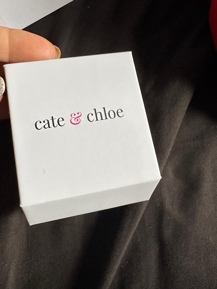 Skye 18k White Gold Plated Crystal Hoop Earrings for Women - Customer Photo From Kathy h.