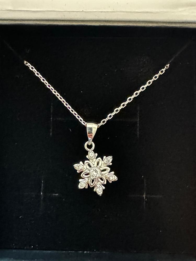 Sunny 18k White Gold Plated Crystal Necklace - Customer Photo From 541Mom