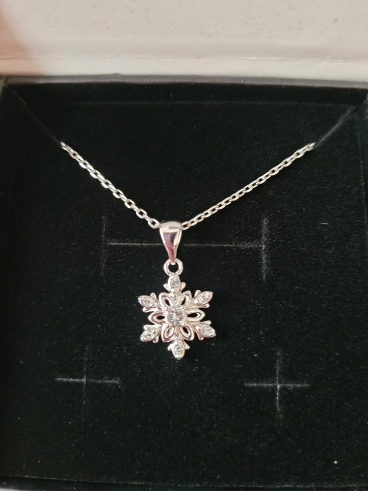 Sunny 18k White Gold Plated Crystal Necklace - Customer Photo From Amy D.