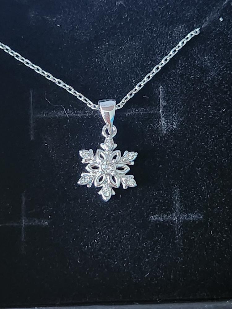 Sunny 18k White Gold Plated Crystal Necklace - Customer Photo From ALowery