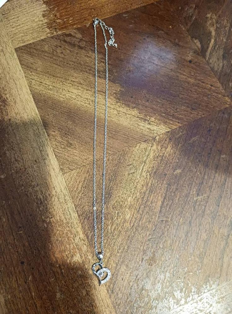 Laila "Radiant" 18k White Gold Swarovski Pendant Necklace - Customer Photo From Laura H.