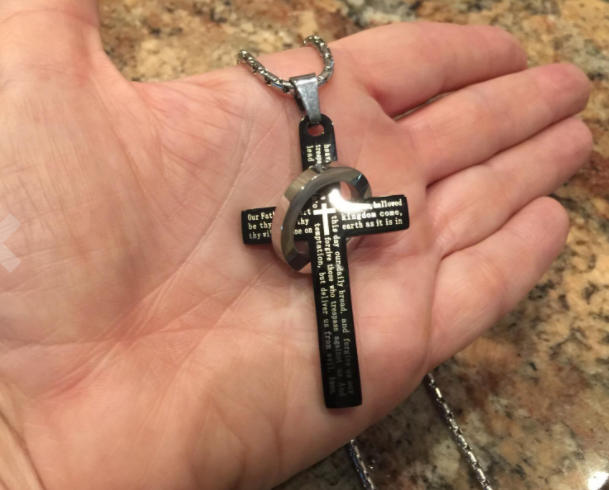 Aoklok Crucifix And Ring Necklace - Customer Photo From Ana M.