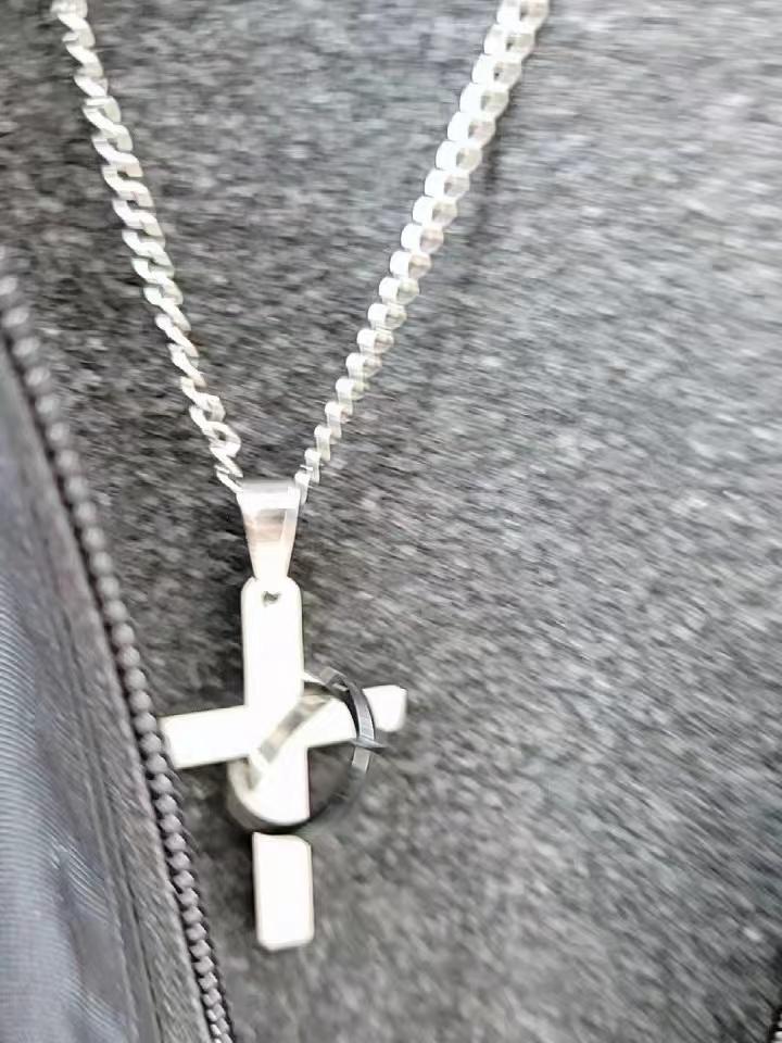 Aoklok Crucifix And Ring Necklace - Customer Photo From Caleb E.
