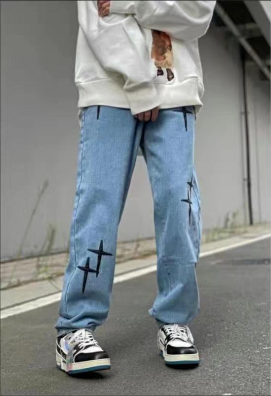 Urban Cross Graphic Straight Leg Jeans - Customer Photo From Ron D.