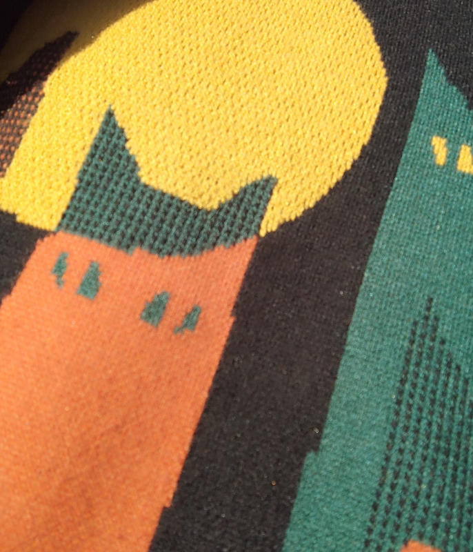 Vintage Cat Knitted Sweater - Customer Photo From thundercloud